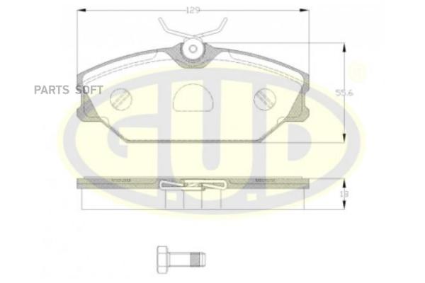 Кол.Диск.Перед. Renault Laguna 1.9Dci/Megane 1.8I