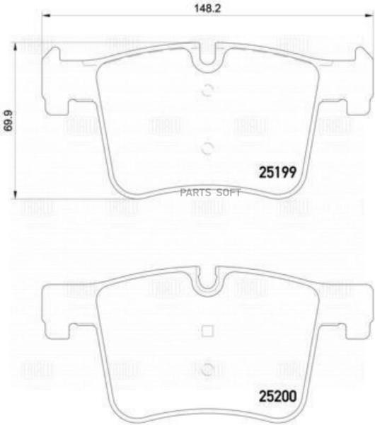 Колодки Торм. Для А/М Bmw 1 (F20) (11-)/3 (F30) (11-) Диск. Перед. Т/С Bosch (С Датчиком