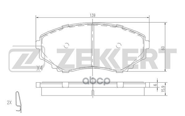 Колодки Тормозные Mazda Bongo (Sg) 95-, E-Serie Ii 91-, E-Serie Iii Передние Дисковые (Gdb