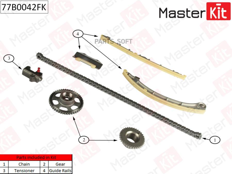 Комплект Цепи Грм Honda Accord 2.4 Vti-E 5at K20z4/K20a4 07- 77b0042fk MasterKit 77B