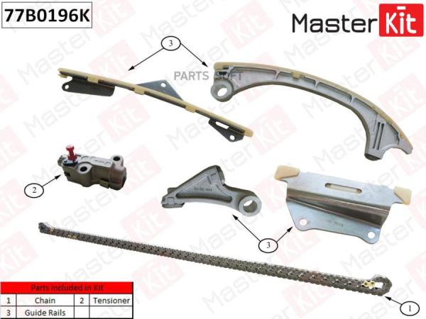 Комплект Цепи Грм Honda Accord X 2.4 K24w5 2015 - 77b0196k MasterKit 77B0196K