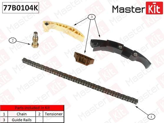 Комплект Цепи Грм Vag A3/Bora/Golf Iv/Passat/Transporter V Bdb