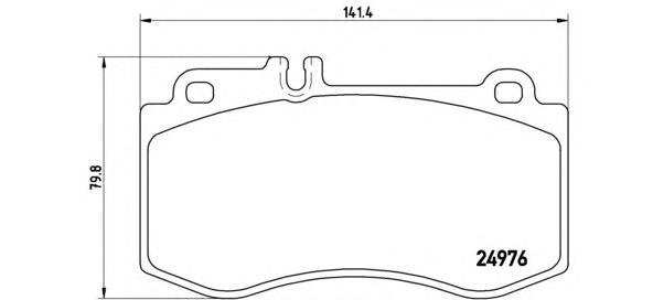 Комплект тормозных колодок Brembo P50087