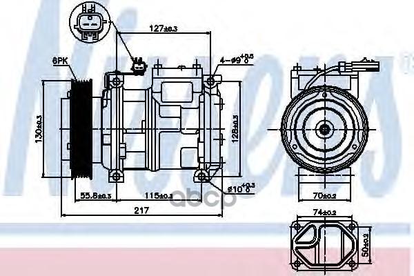 Компрессор кондиционера Nissens 89097