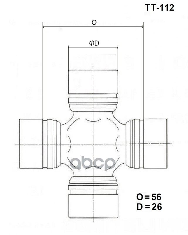 Крестовина Карданного Вала Toyo TOYO арт. TT