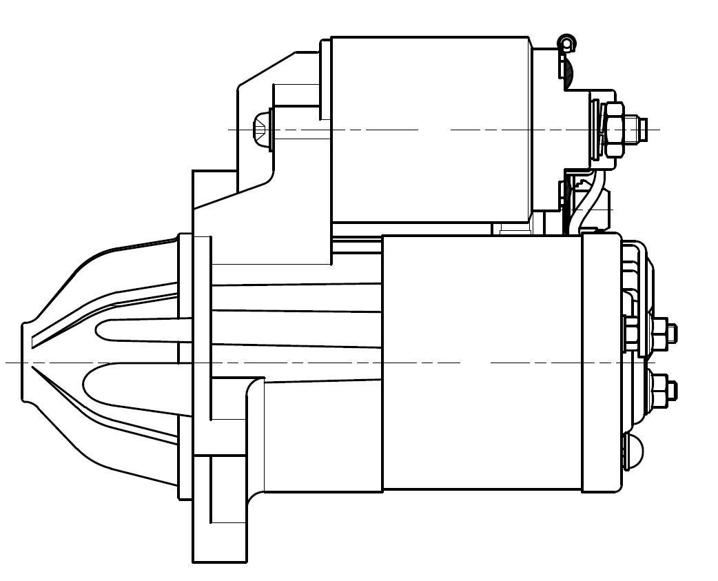 Lst 2504 стартер 1.2квт Ford Focus/C-Max, Mazda 3, Volvo S40/V50/C30 1.6d 05> STARTVOLT а