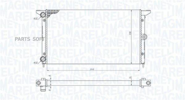 MAGNETI MARELLI 350213190100 Радиатор [645x378] () 1шт