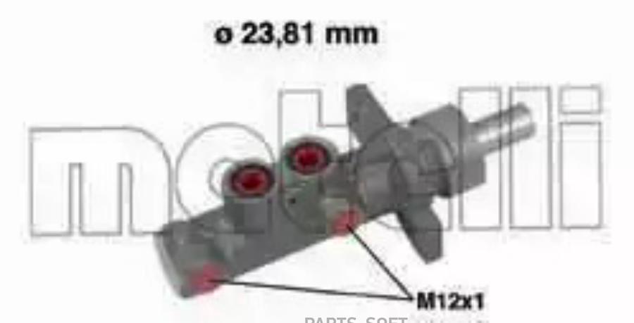 METELLI 05-0635 Главный тормозной цилиндр (23,81 mm