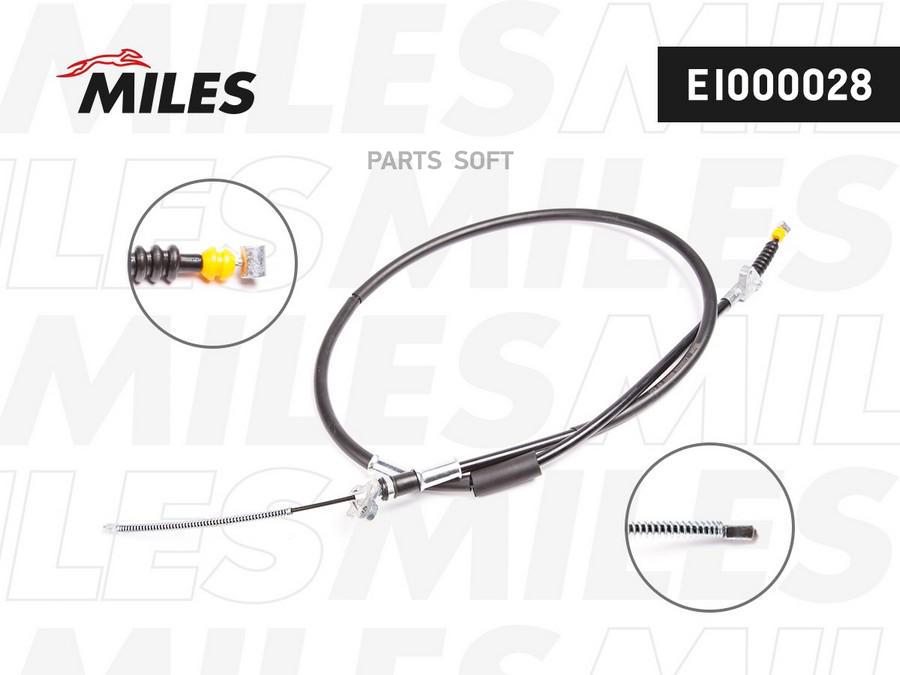 MILES EI000028 Трос стояночного тормоза левый (1780мм) TOYOTA CARINA E 1.6-2.0 92-97 EI