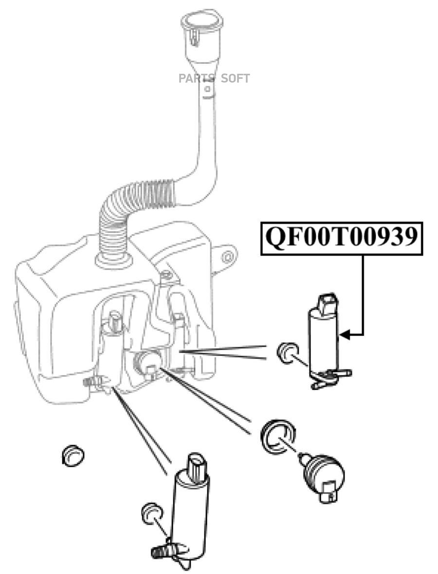 Мотор стеклоомывателя! Land Rover Discovery/Range Rover 4.4i V8/2.7TD V6 04>