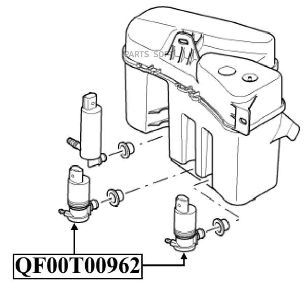 Моторчик Омывателя, Qf00n00067 QUATTRO FRENI арт. QF00N00067