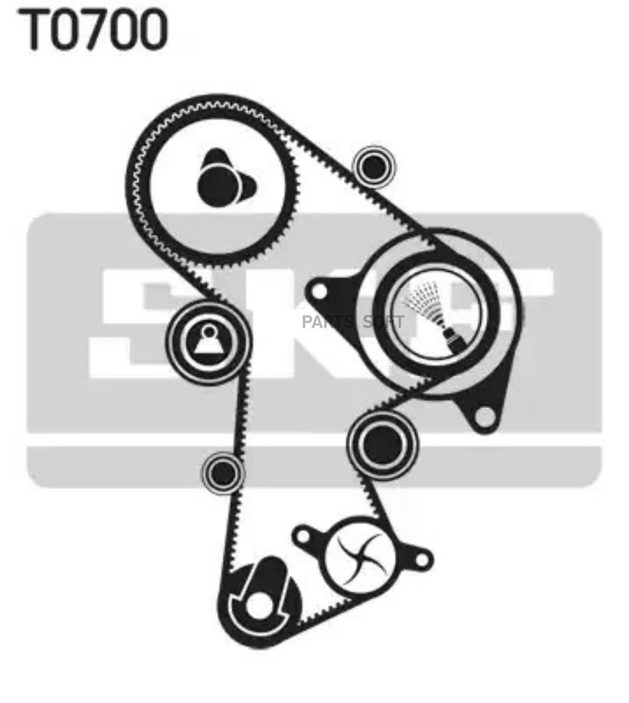 Насос Водяной Комплект Зубчатого Ремня Skf арт. VKMC01263-1