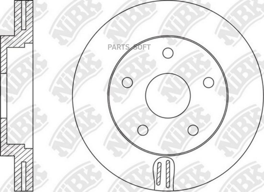 NIBK 'RN1585 Диск тормозной передний NIBK RN1585 1шт