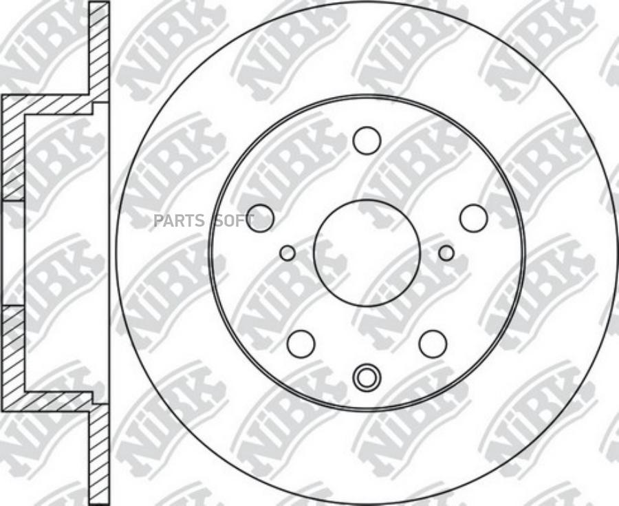 NIBK RN1670 Диск торм. 1шт