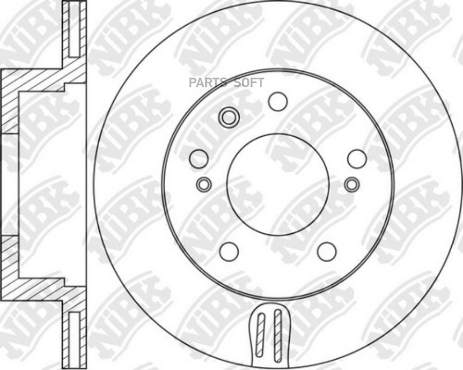 NIBK RN1798 Диск тормозной 1шт