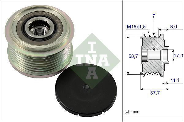 Обгонный шкив генератора Era ZN5509