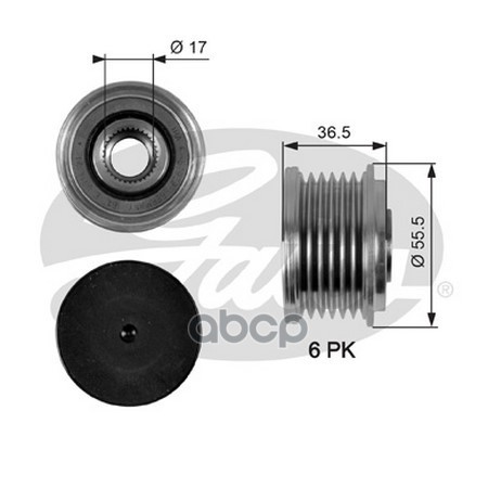 Обгонный шкив генератора Gates OAP7049
