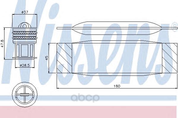 Осушитель кондиционера Nissens для Audi A3, S3 1.2tfsi 03- 9549