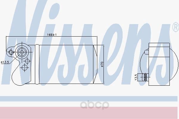 Осушитель кондиционера Nissens для Volvo s60, s80 1.6-3.0/1.6d/2.0d 06- 95517