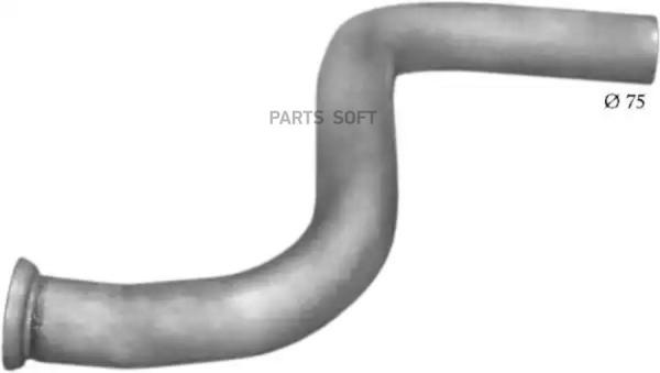 POLMOSTROW Труба глушителя приёмная 695