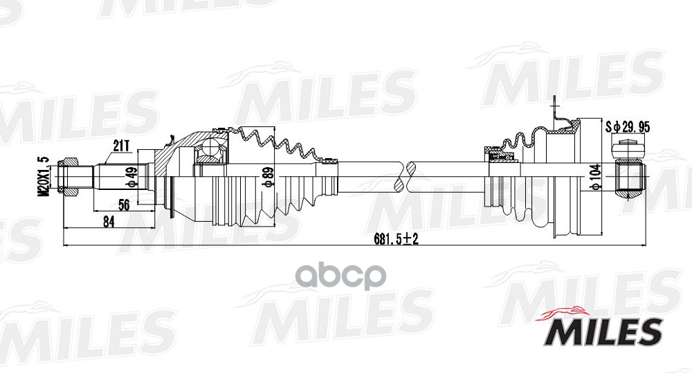 Привод в сборе Miles GC01112