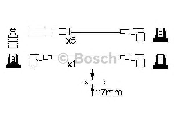 Провода высоковольтные BOSCH 0986356