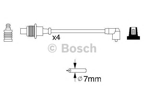 Провода высоковольтные BOSCH 0986356