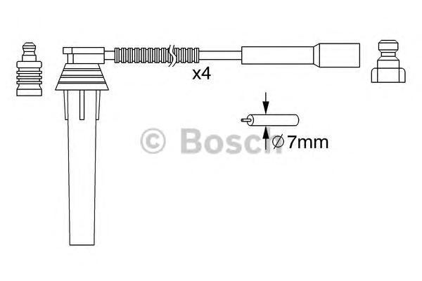 Провода высоковольтные BOSCH 0986357052