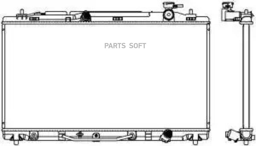 Радиатор, 24 Мм Lexus Es350 06-11, Toyota Camry 06-11 34618505 Sakura арт. 34618505