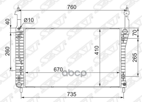 Радиатор Chevrolet Captiva/Opel Antara/Daewoo Winstorm 2.0td 07- Sat арт. CH0004-2.0D