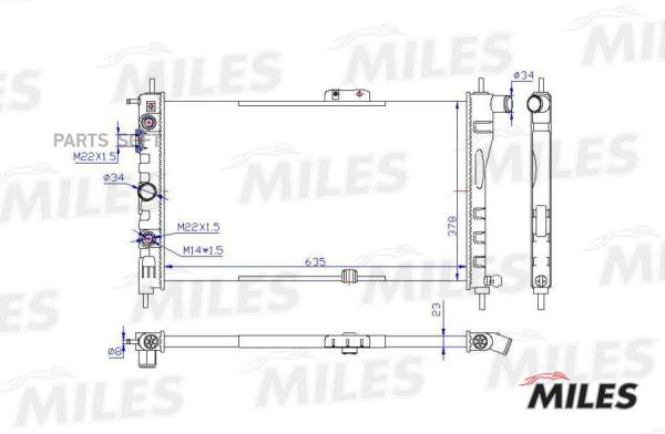 Радиатор GENERAL MOTORS Miles ACRM