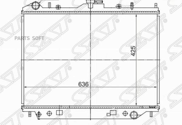 Радиатор Great Wall Hover 05- Sat арт. SG-GW0001