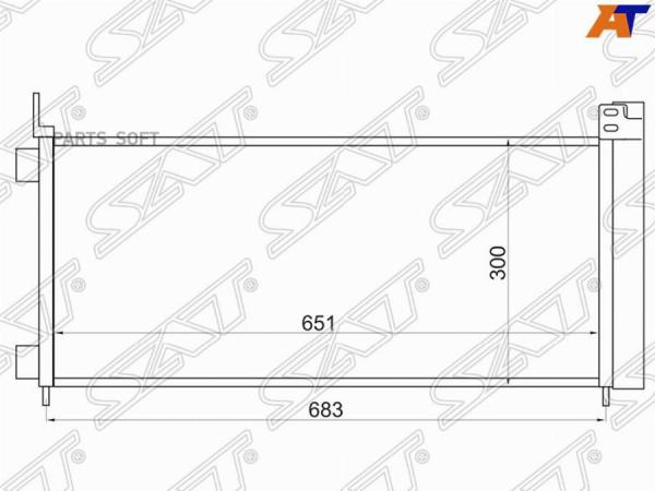 Радиатор Кондиционера Lexus Nx200/300H 14- 2Arfxe Sat St-Lxn1-394