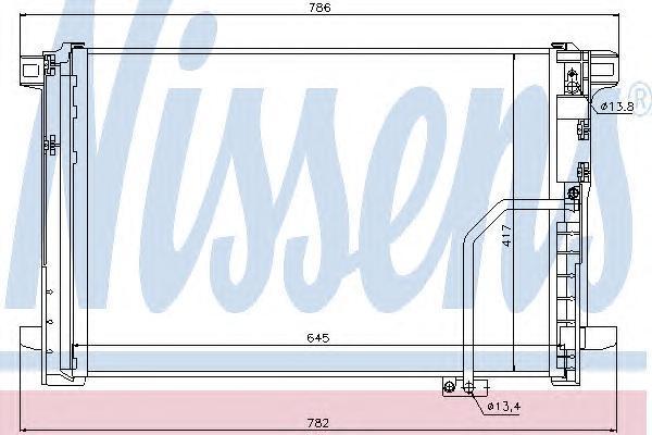 Радиатор кондиционера Nissens 940035