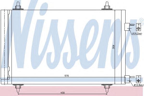 Радиатор кондиционера Nissens 94758