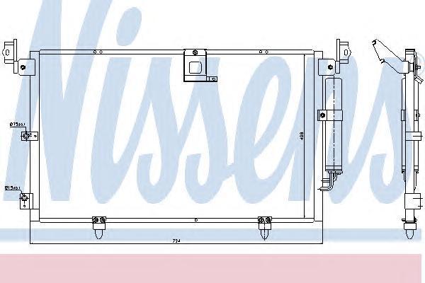 Радиатор кондиционера Nissens 94789