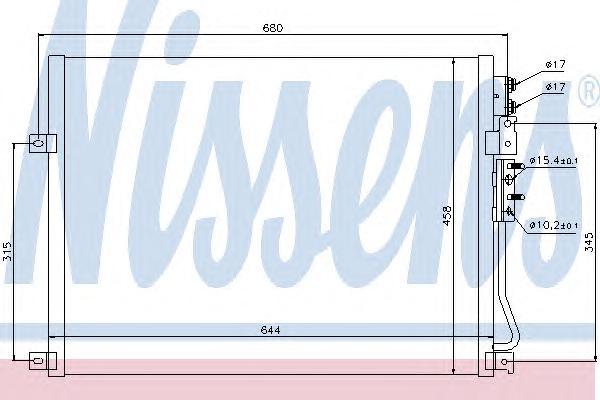 Радиатор кондиционера Nissens 94931