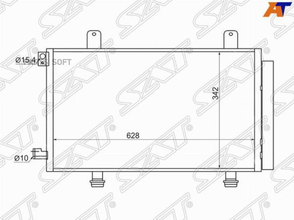 Радиатор Кондиционера Suzuki Sx4 06- Sat St-Sz53-394