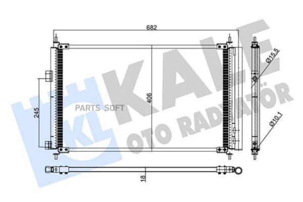 Радиатор кондиционера Toyota Previa III/RAV 4 III 05>13 KALE 39