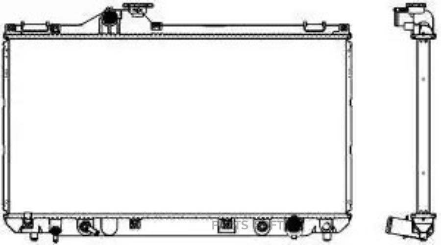 Радиатор Lexus Is 200 2.0 99- Sakura 32711005