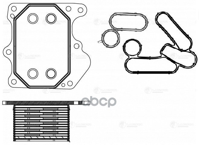 Радиатор Масл. Для А/М Ford Transit (06-)/Fiat Ducato (06-)/Peugeot Boxer (06-) 2.2d (Loc