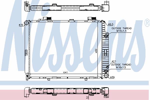 Радиатор Nissens 62691A