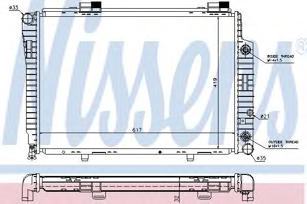 Радиатор Nissens 62756A