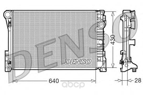 Радиатор охлаждения двигателя Denso DRM1711