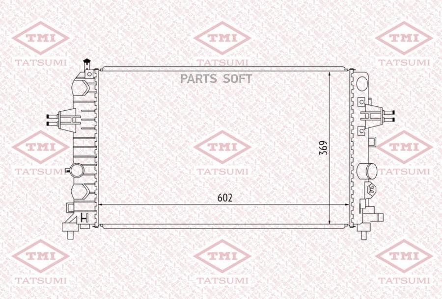 Радиатор Охлаждения TMI TATSUMI арт. TGA1024