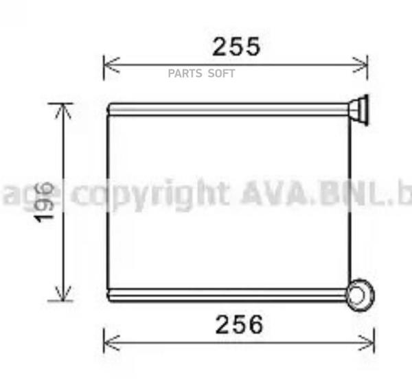 Радиатор отопителя Peugeot 308 CC/308 I/308 SW I 07>15 Citroen C3 Picasso 09> AVA QUALITY