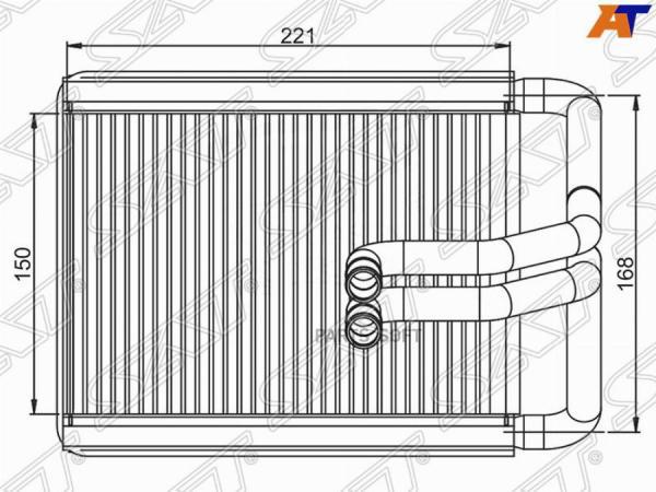 Радиатор Отопителя Салона Hyundai Tucson/Kia Sportage 03- Sat арт. ST-HN50-395