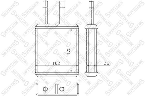 Радиатор Печки Mazda 626 1.8-2.0i/2.2 12v/2.5 24v 87-97 Stellox 1035169SX