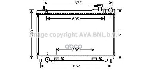 Радиатор системы охлаждения AVA QUALITY COOLING DN2304