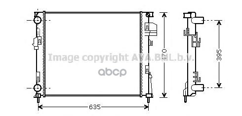 Радиатор системы охлаждения AVA QUALITY COOLING RTA2303